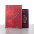 Vegan Teak Leaf Leather Passport Covers