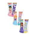 6 Pack Girls Cute Novelty Princess Odd Socks in a Gift Box