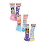 6 Pack Girls Cute Novelty Princess Odd Socks in a Gift Box