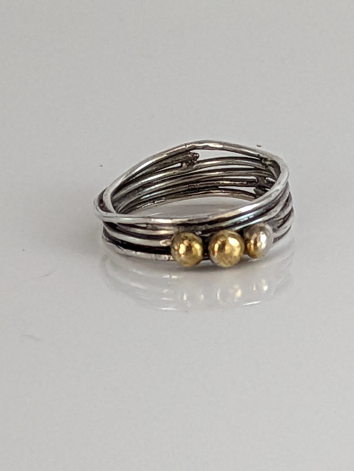 Silver Steed Silver Wired Band with Brass Balls