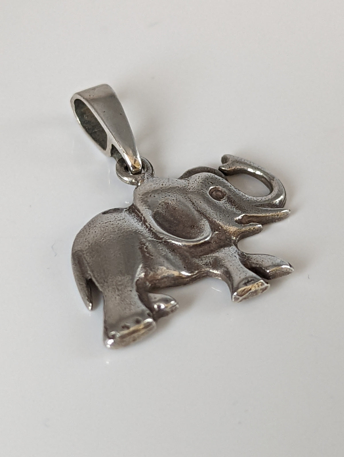 Silver Steed Elephant Silver Pendant