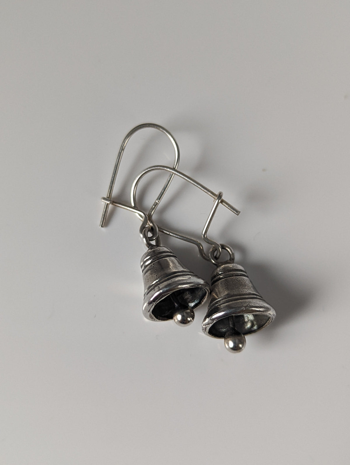 Silver Steed Bells Dropped Earrings