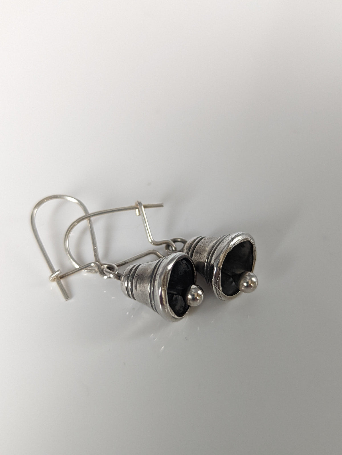 Silver Steed Bells Dropped Earrings