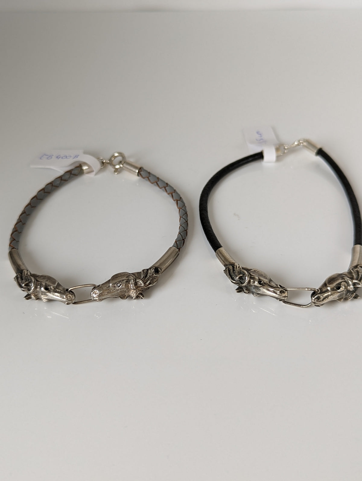 Silver Steed Horse Head Link Bracelet