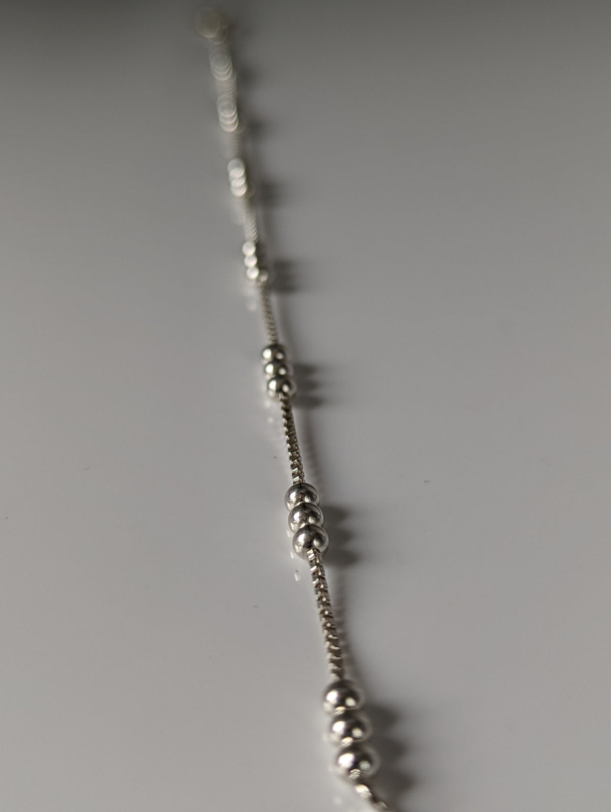 Silver Steed Delicate Ball Silver Bracelet