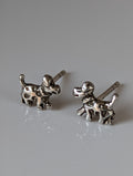 Silver Steed Dalmation Silver Stud Earrings