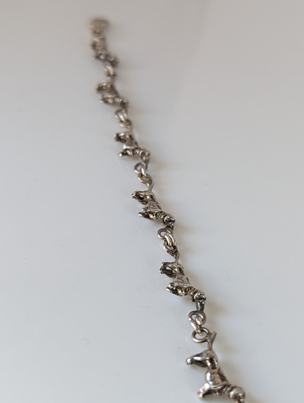 Silver Steed Dachshund Silver Bracelet