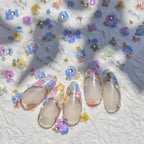 Hello Claws | Pansy Flower Diamond Nail Deco Sticker