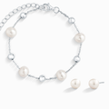 Pearl Everyday Jewellery Set in Sterling Silver