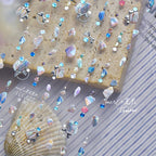 Hello Claws | Pearl Shell Gemstone Necklace Nail Deco Sticker