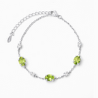 Peridot Bracelet in Sterling Silver