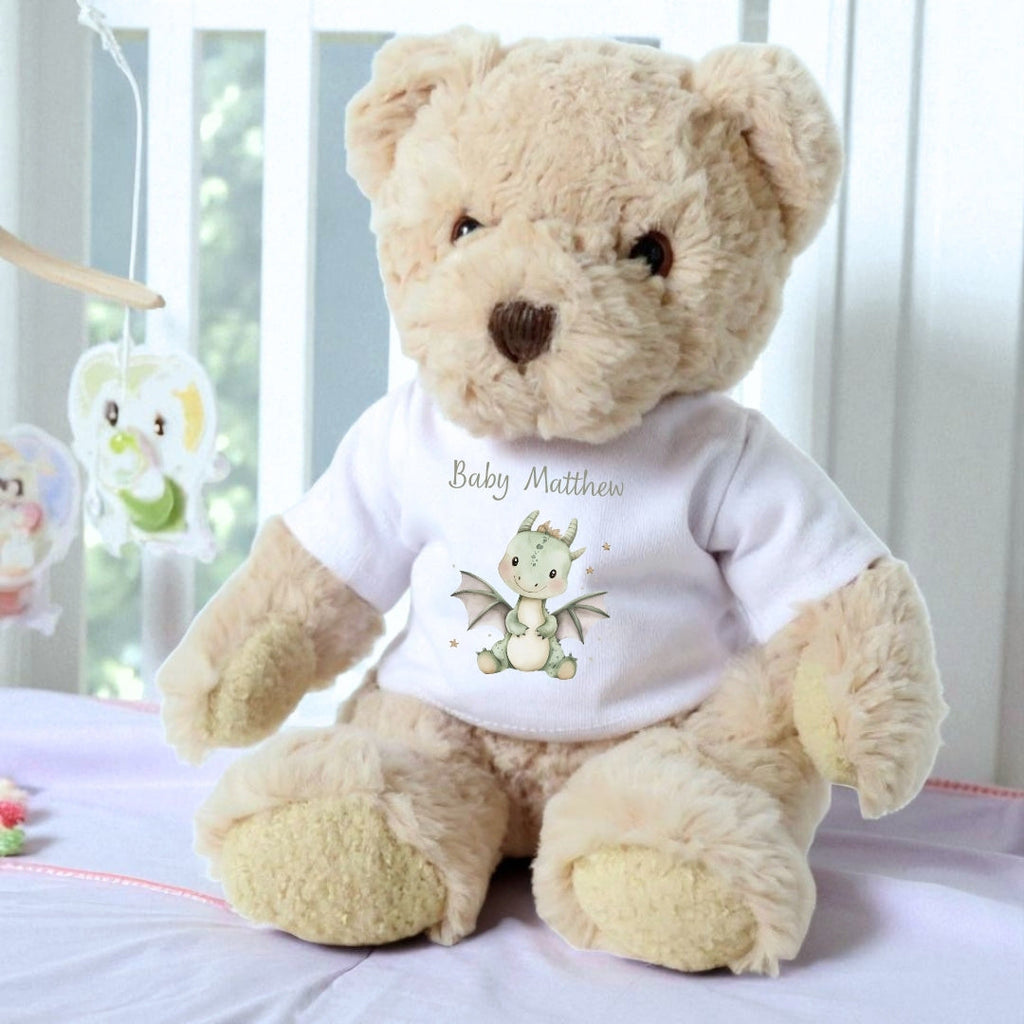Personalised Little Dinosaur Baby Gift Box - Teddy & Vest