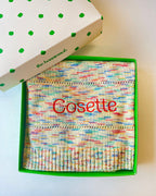 Personalised Knitted Baby Blanket, Space Dye - Merry