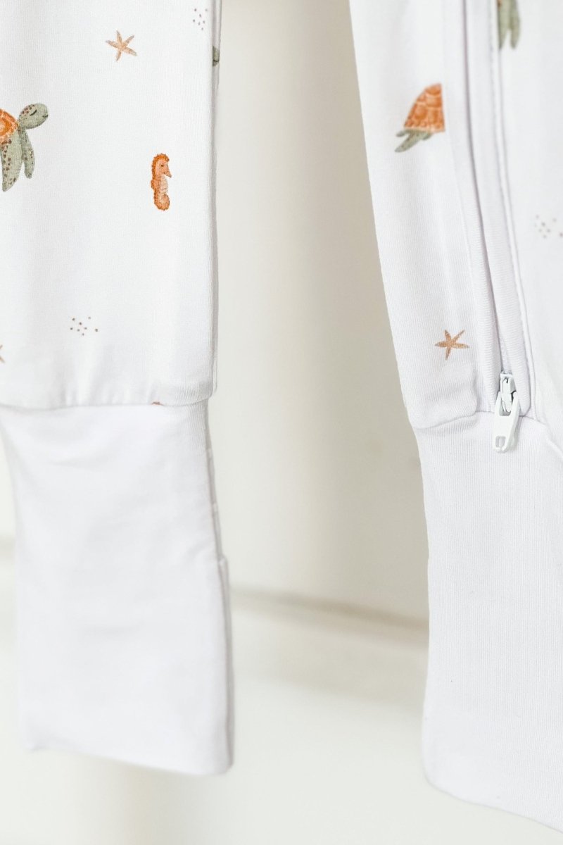 Ocean Bamboo Zip Sleepsuit One Piece