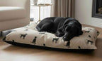 Double Sided Pillow Bed/Crate Cushion - Walter Dog Print