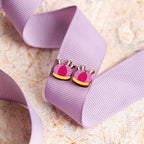 Pincushion Wooden Earrings  - Sewing Gift
