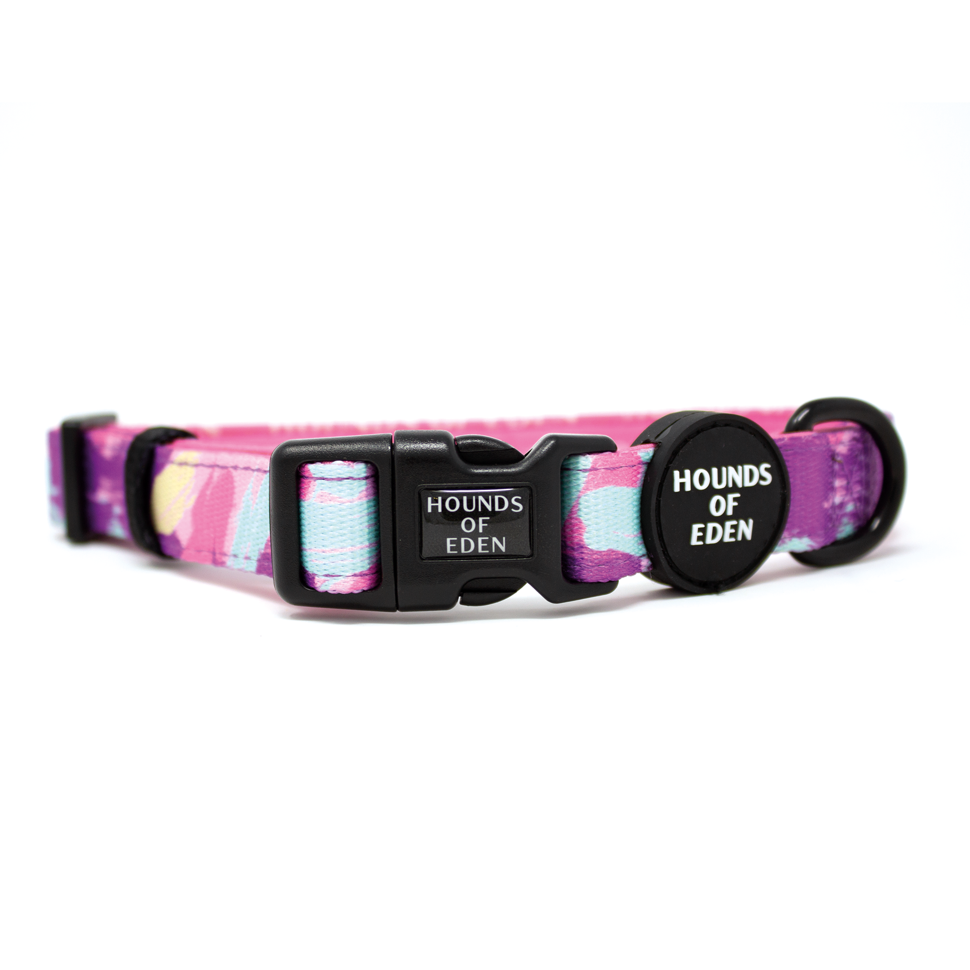 'Blush it Off' - Pink, Purple, Pastel Mint & Lemon Camo Pattern Dog Harness
