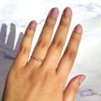 Pink Sapphire & Pink Amethyst Half Eternity Band in 18k Gold Vermeil