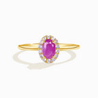 Ruby Ring in 18k Gold Vermeil