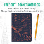 Undated Yearly Productivity Planner - Red