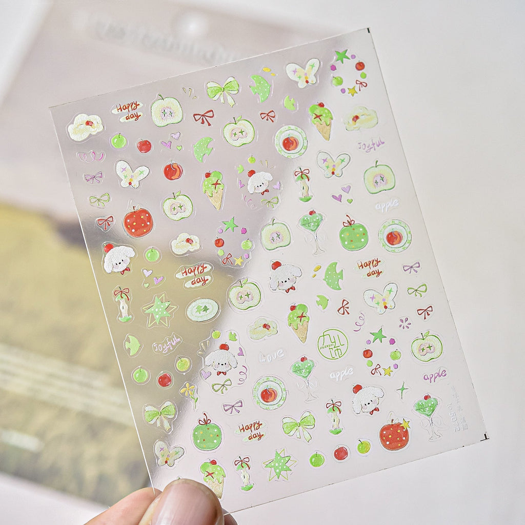 Hello Claws | Bear And Puppy Nail Deco Sticker