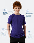 Kids Fidget-T x Caudwell Children – Short Sleeve- Purple
