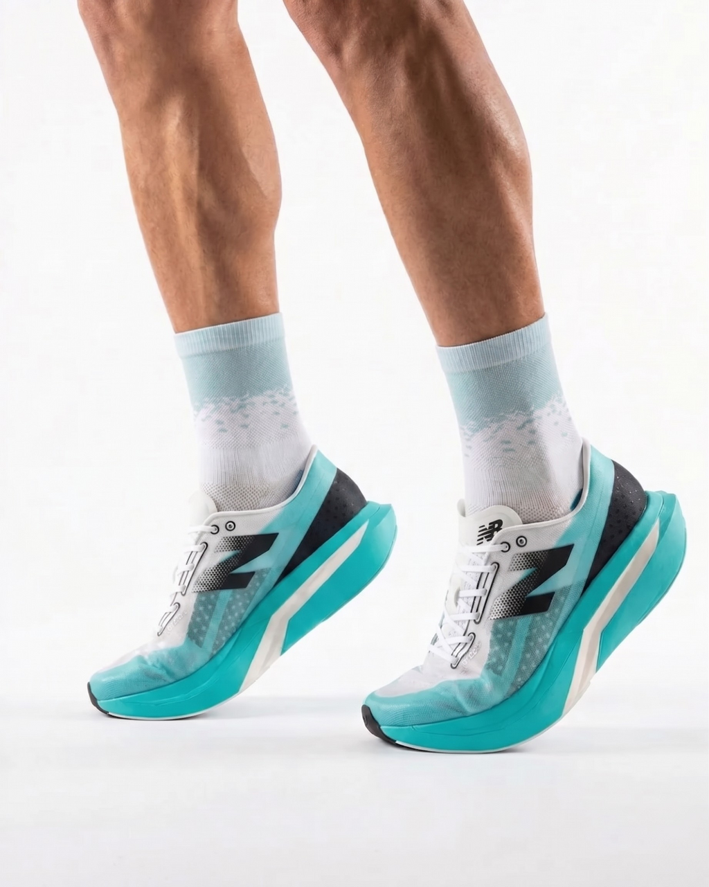 Performance Running Socks - Quarter Crew Jade Force