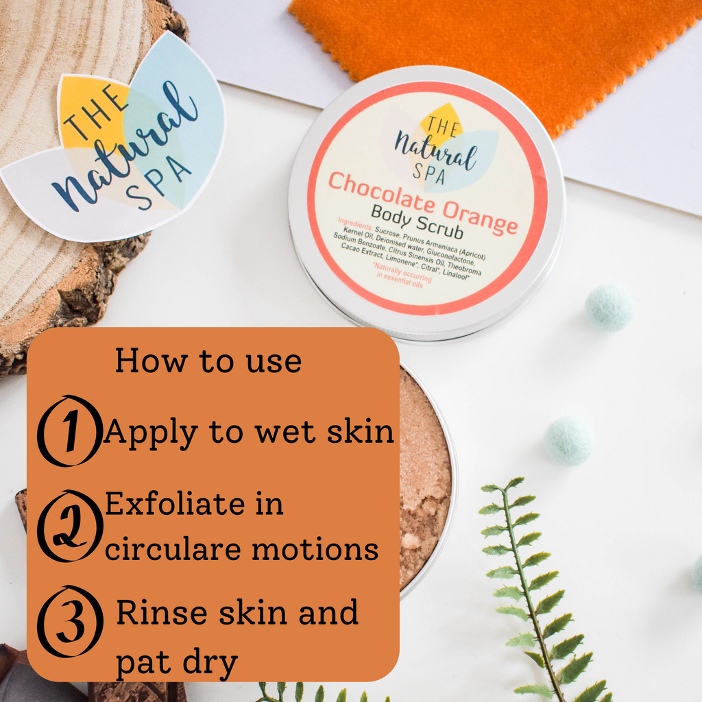 Chocolate Orange -  Body Scrub - 3 different size option