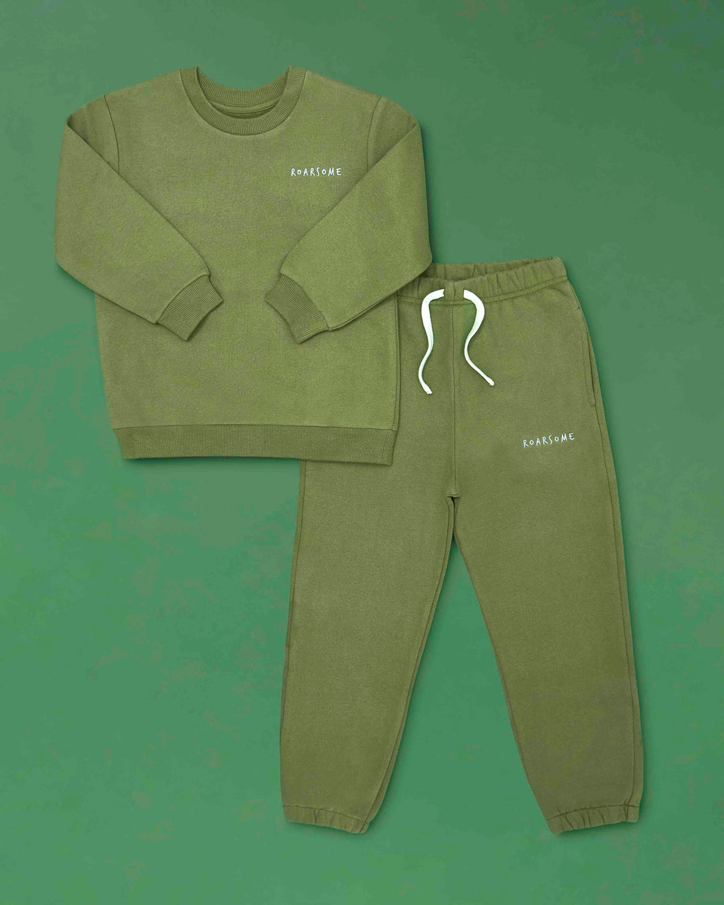 Organic Cotton Tracksuit - Forest Green