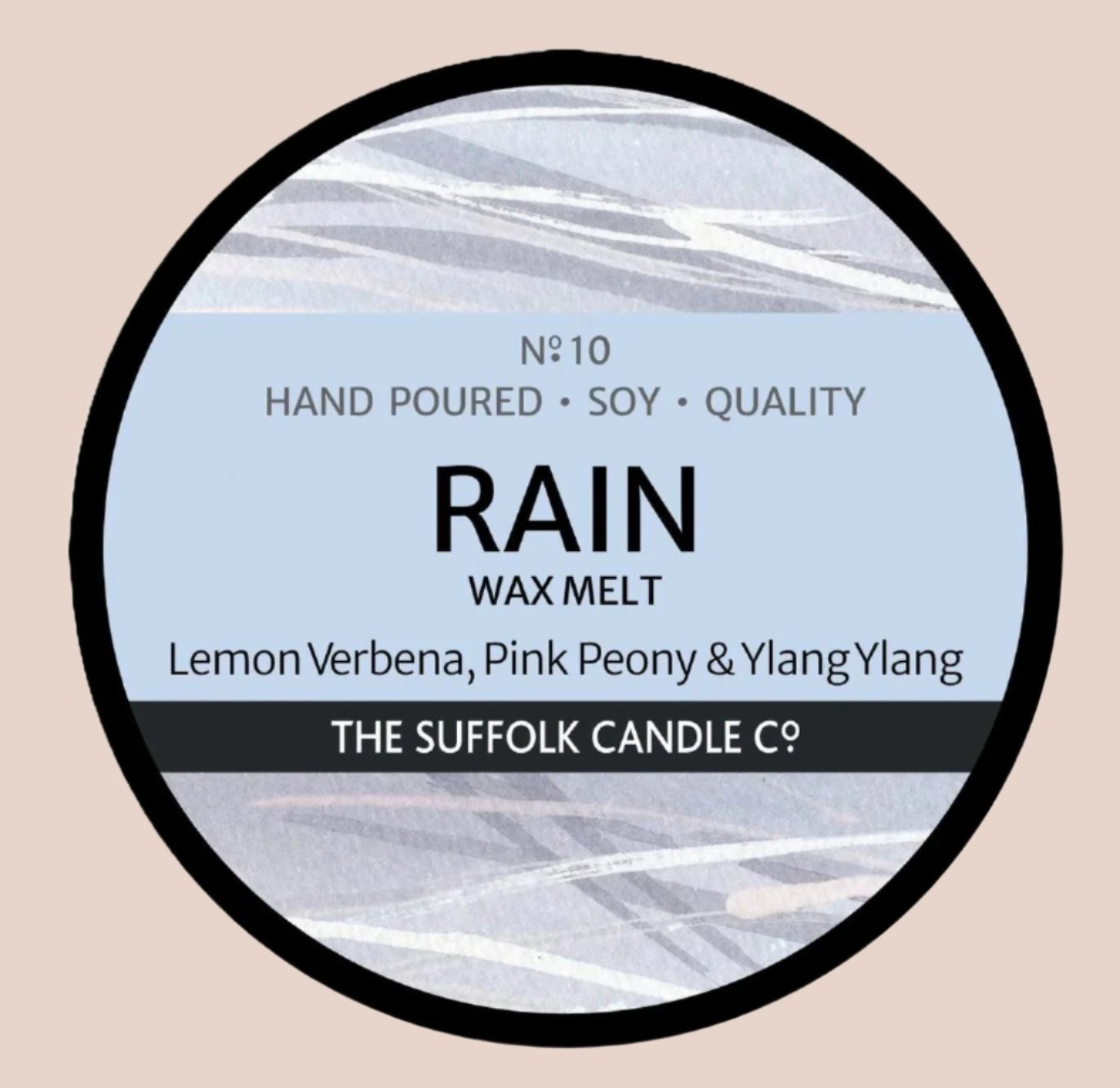 RAIN - Lemon Verbena, Pink Peony and Ylang Ylang - handmade wax melt - 50g
