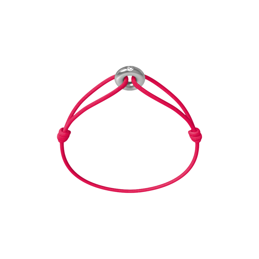 Mini Silver Soho Diamond Cord Bracelet