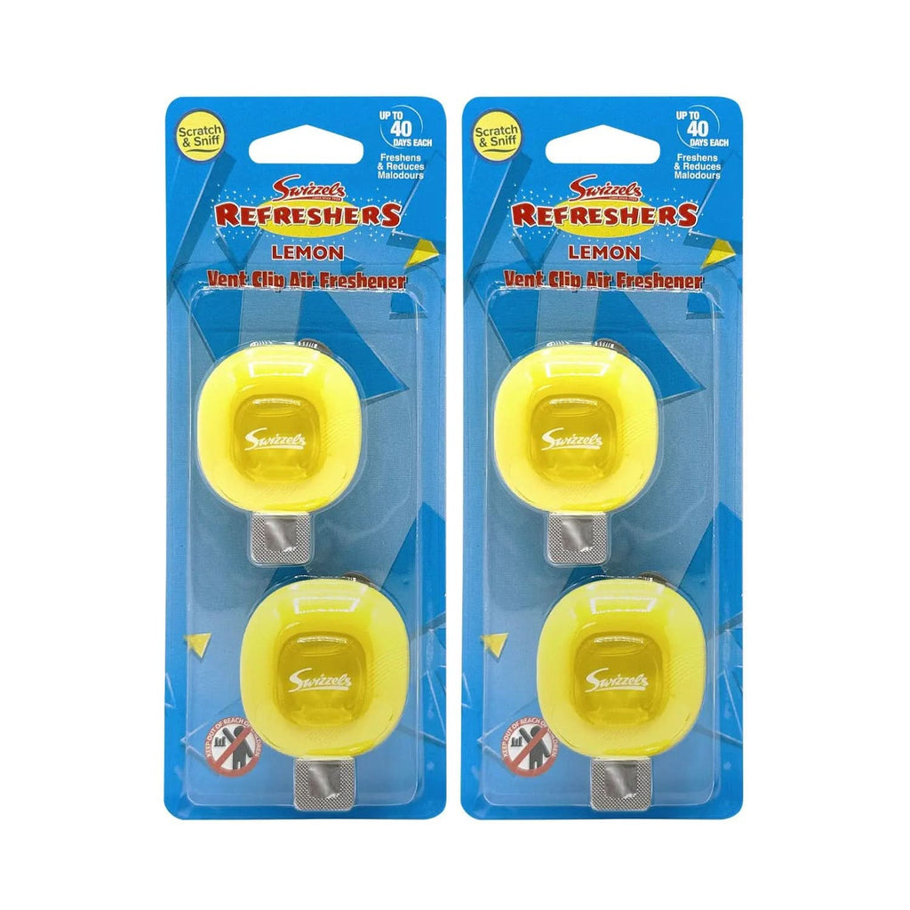 Swizzels Lemon Refreshers Twin Vent Clip Car Air Freshener