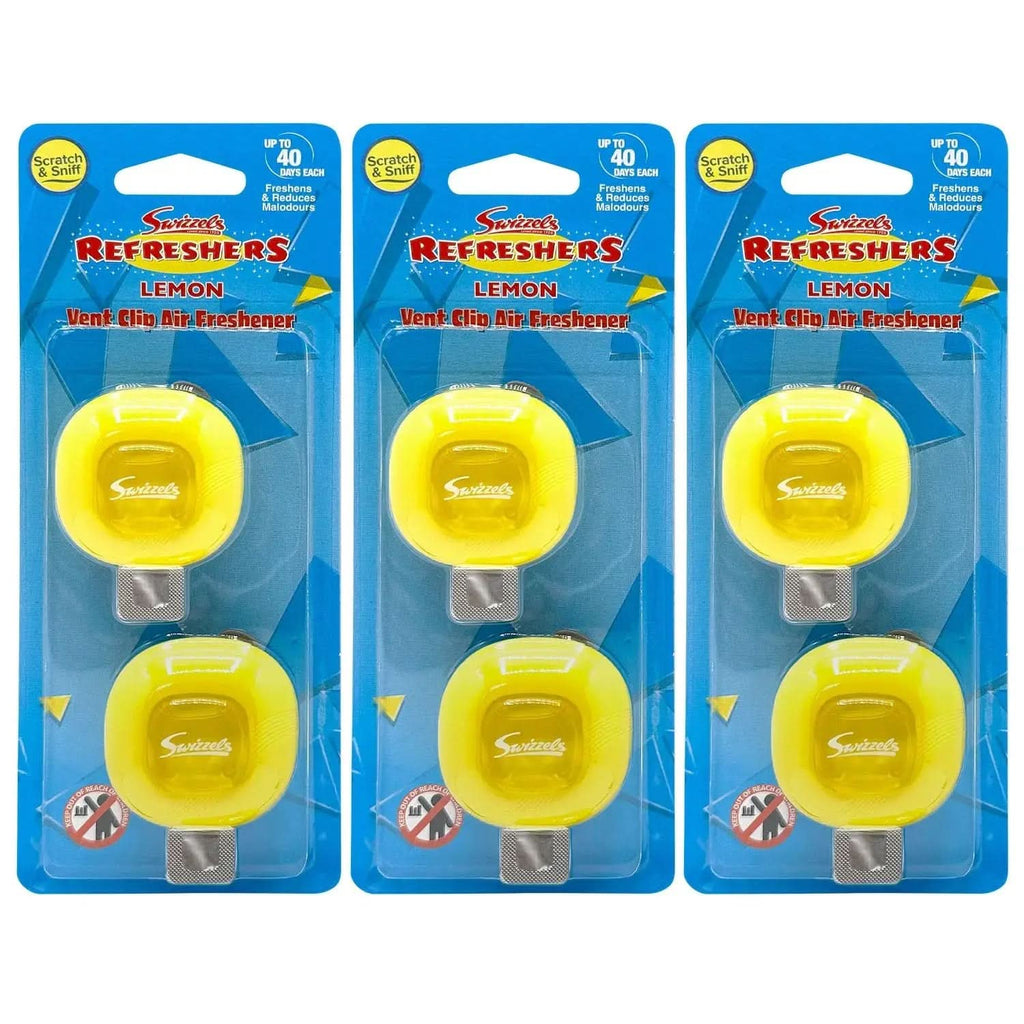 Swizzels Lemon Refreshers Twin Vent Clip Car Air Freshener