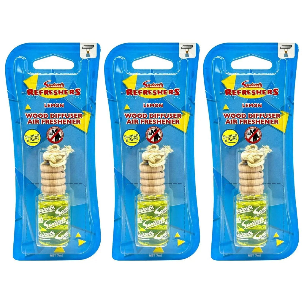 Swizzels Lemon Refreshers Wood Diffuser Car Air Freshener