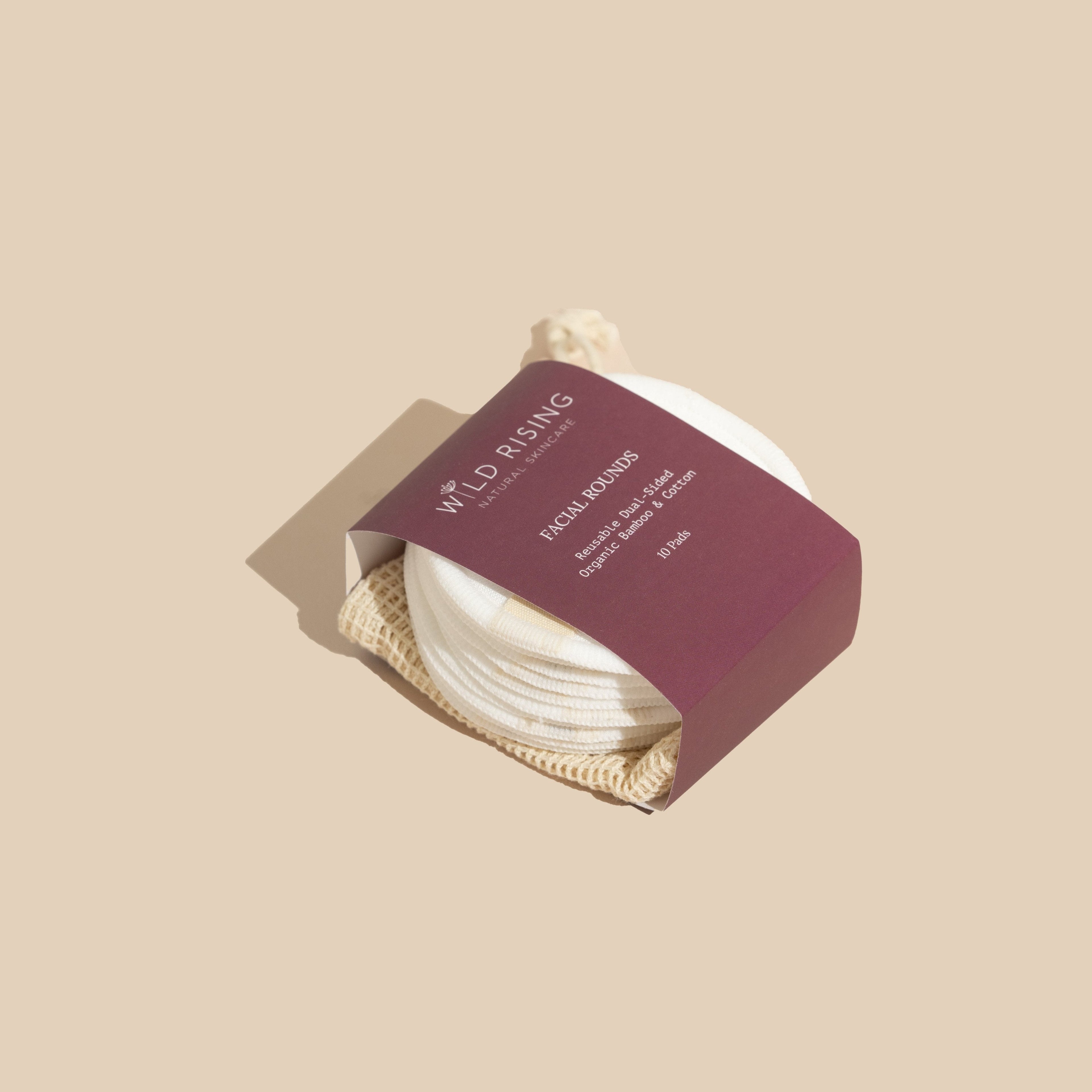 10 Organic Cotton Reusable Makeup Pads