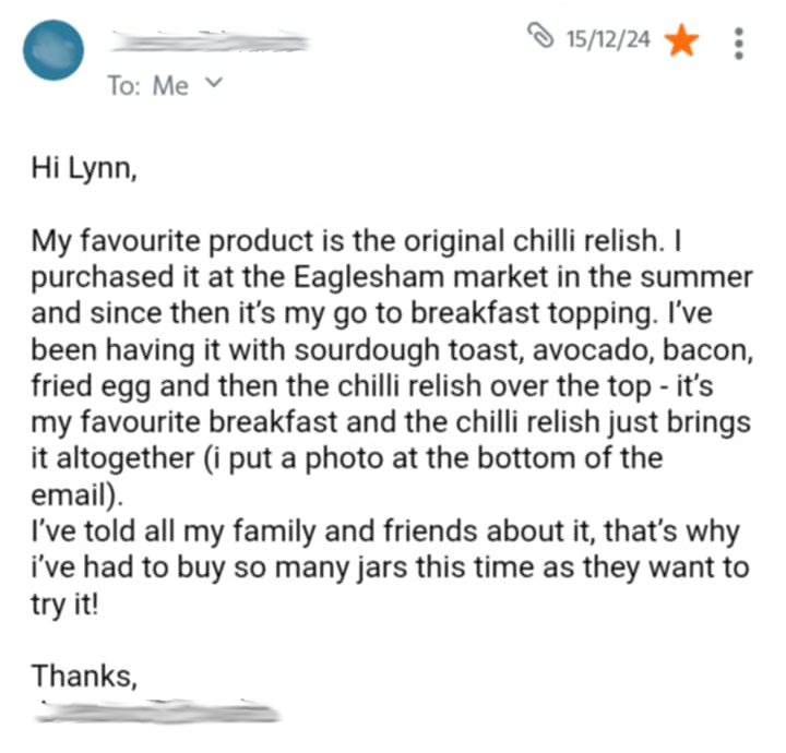 Original Chilli Relish - Chilli Jam