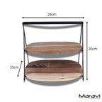Revika 27cm 2 Tier Cake Stand
