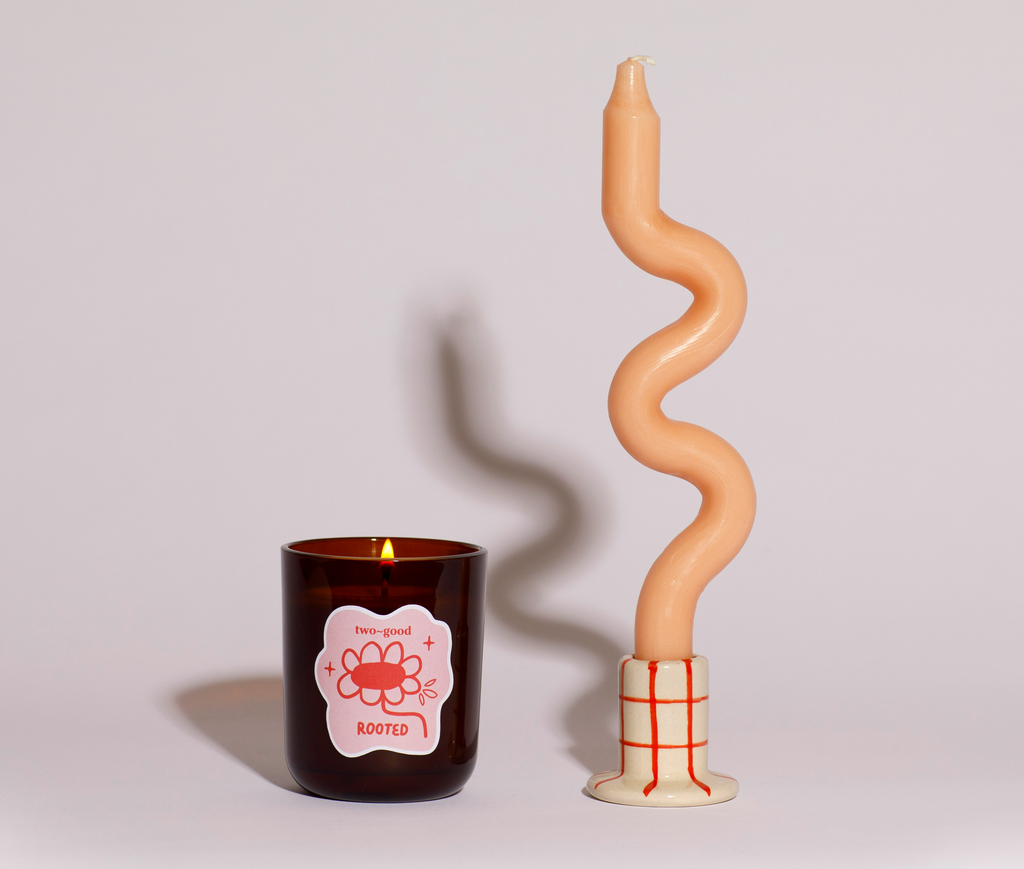 rooted soy wax scented candle
