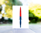 Royal Artillery Commando Dagger Greeting Card