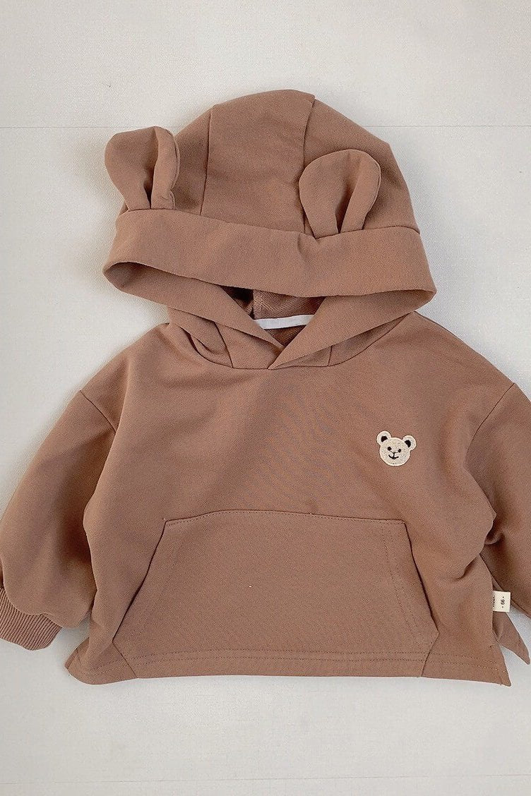 Cozy Nozi Bear Hoodie Cream or Brown