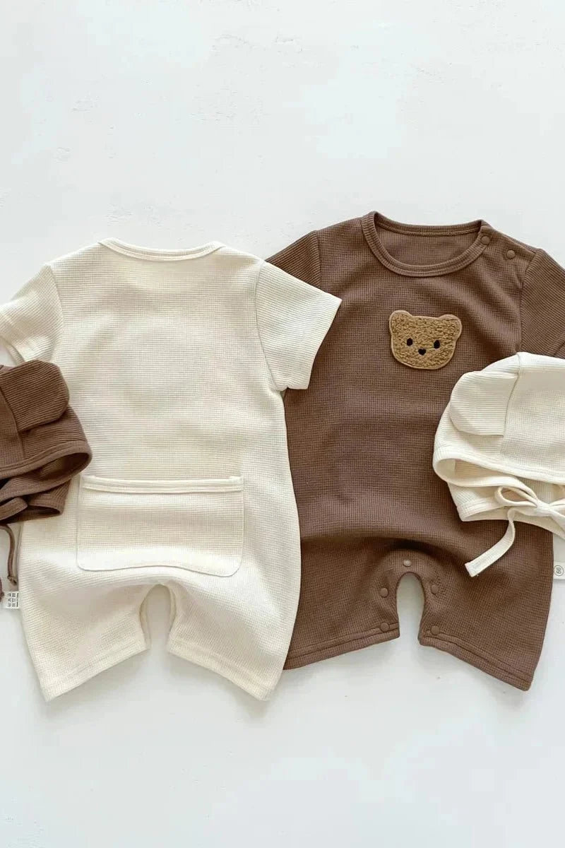 Cool Summer Bear & Bonnet Hat Set