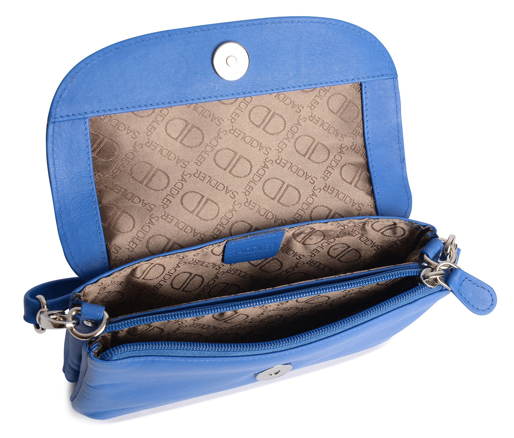 SADDLER Audrey Compact Leather Crossbody Bag & Clutch – Versatile & Stylish - Gift Boxed