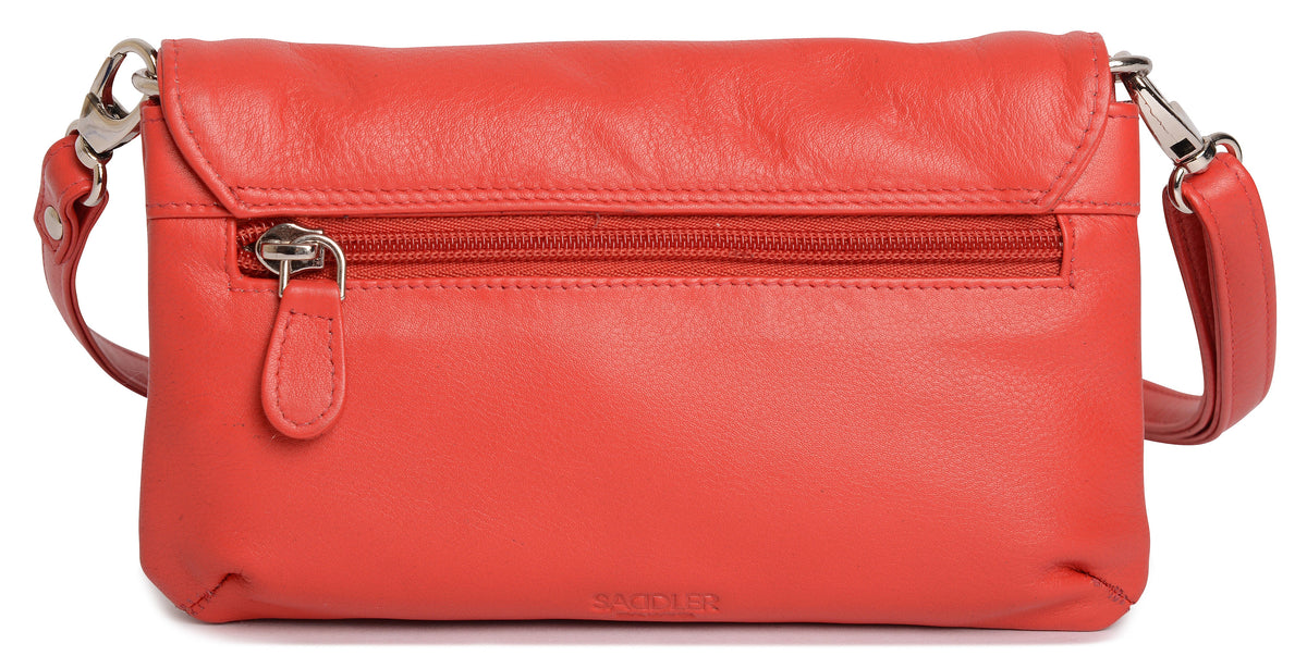 SADDLER Audrey Compact Leather Crossbody Bag & Clutch – Versatile & Stylish - Gift Boxed