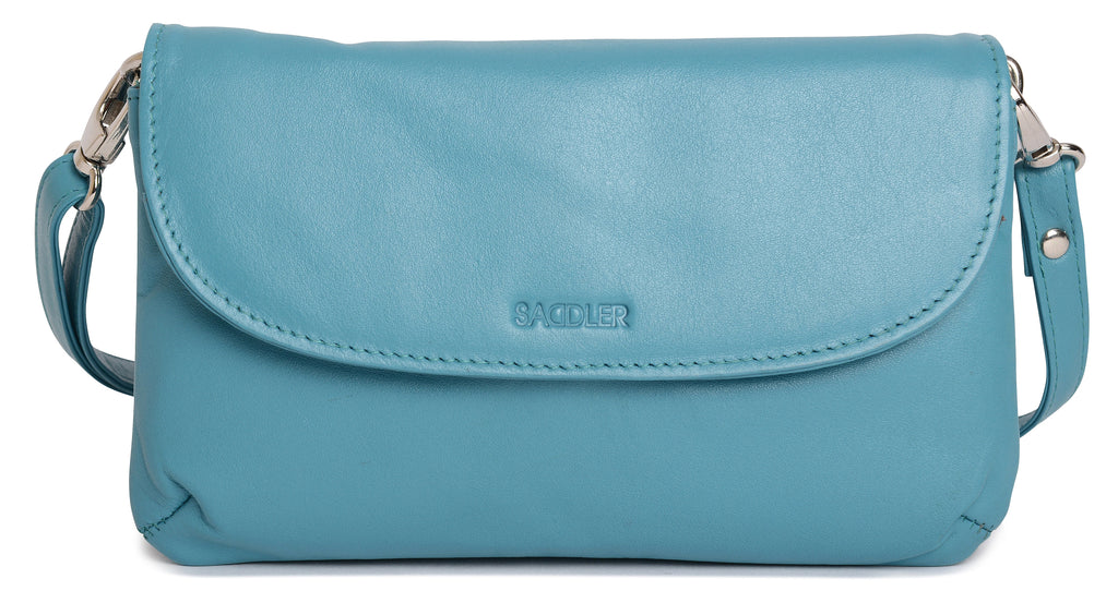 SADDLER Audrey Compact Leather Crossbody Bag & Clutch – Versatile & Stylish - Gift Boxed
