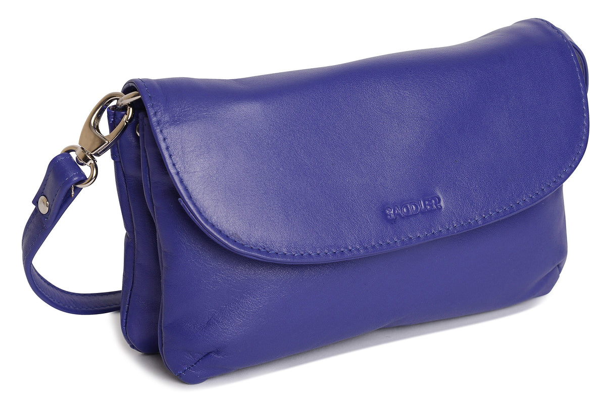 SADDLER Audrey Compact Leather Crossbody Bag & Clutch – Versatile & Stylish - Gift Boxed