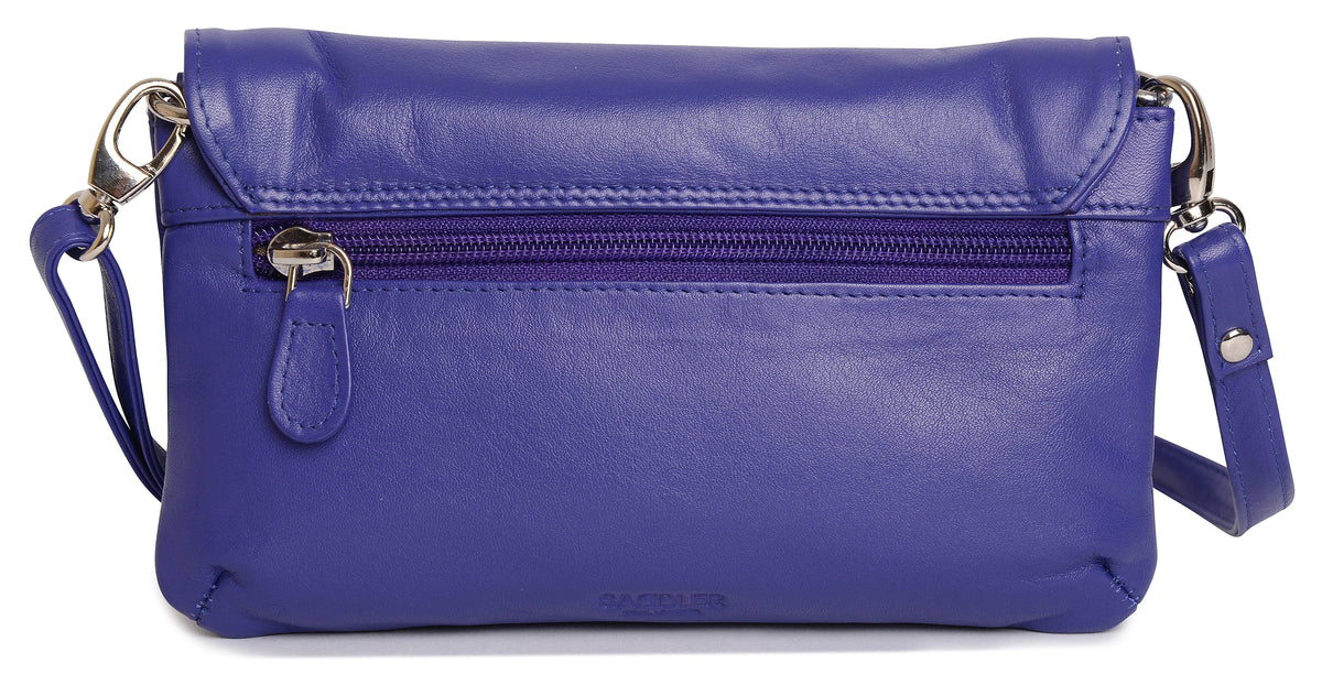 SADDLER Audrey Compact Leather Crossbody Bag & Clutch – Versatile & Stylish - Gift Boxed