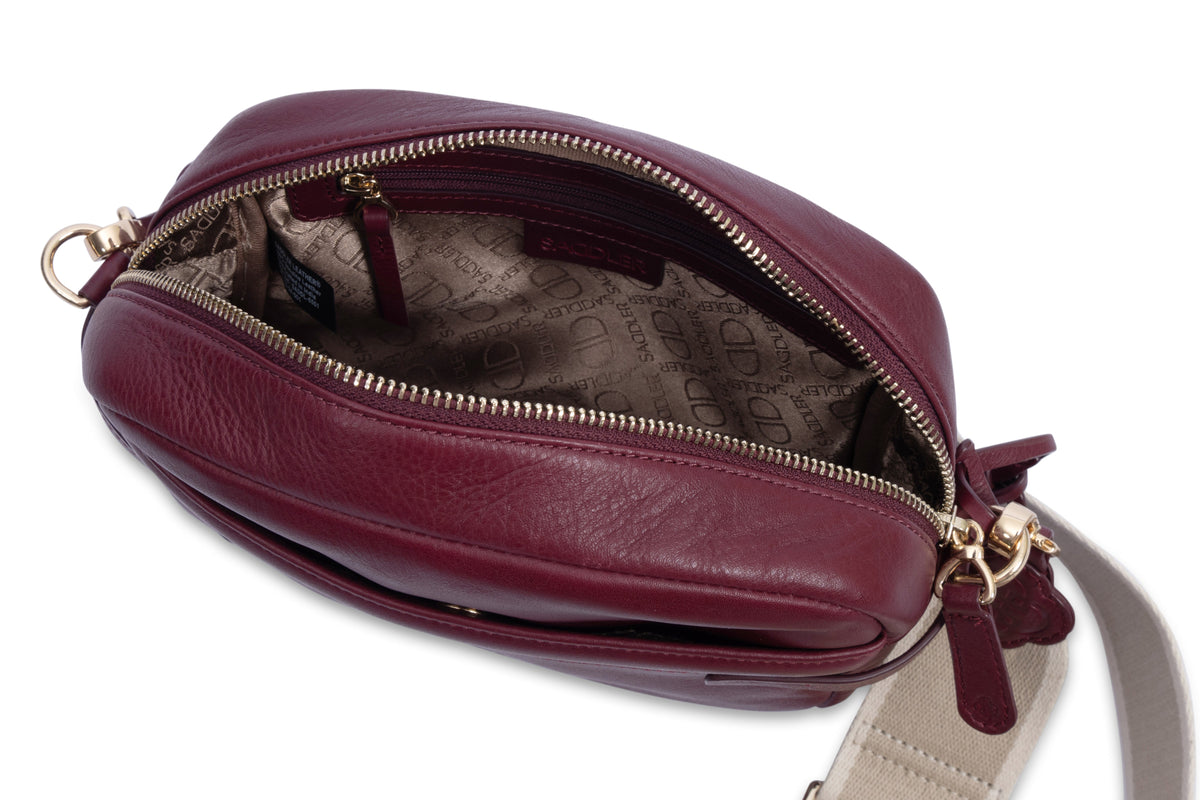 Laura Leather Camera Bag - Handmade by Saddler – Compact, Stylish & Practical