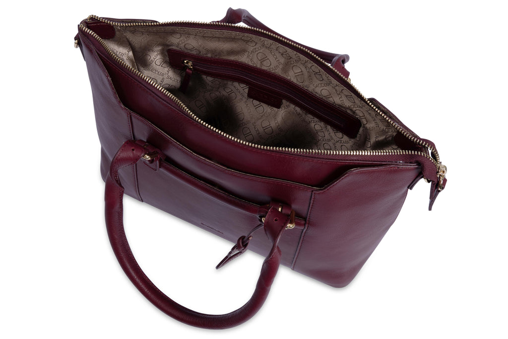 Elizabeth Leather Workbag  - Handmade by Saddler - Practical, Spacious & Elegant Design