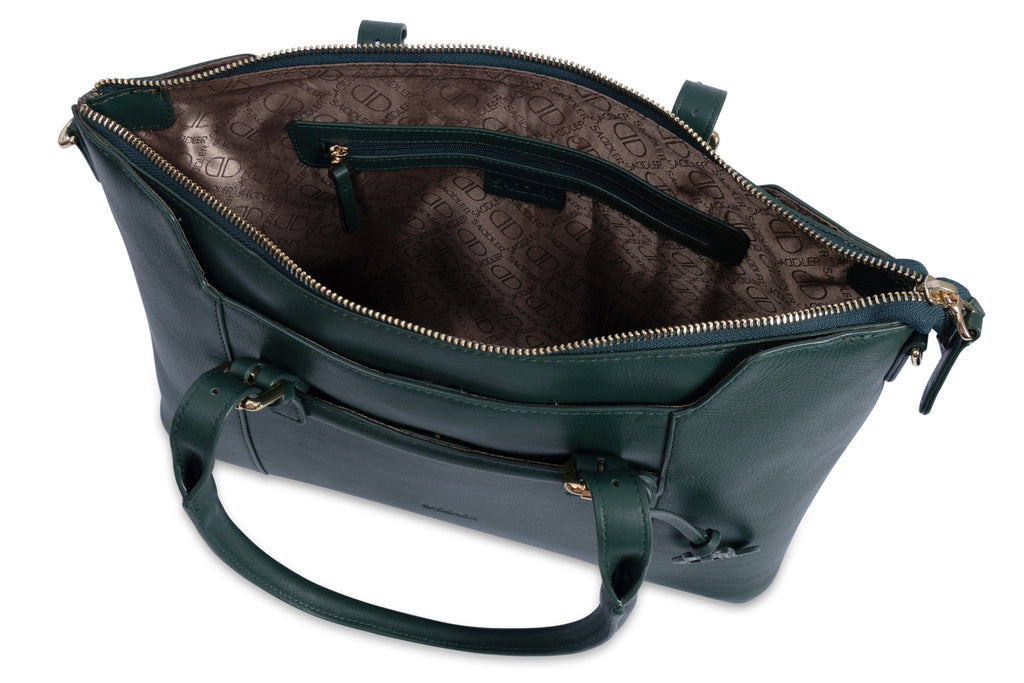 Elizabeth Leather Workbag  - Handmade by Saddler - Practical, Spacious & Elegant Design