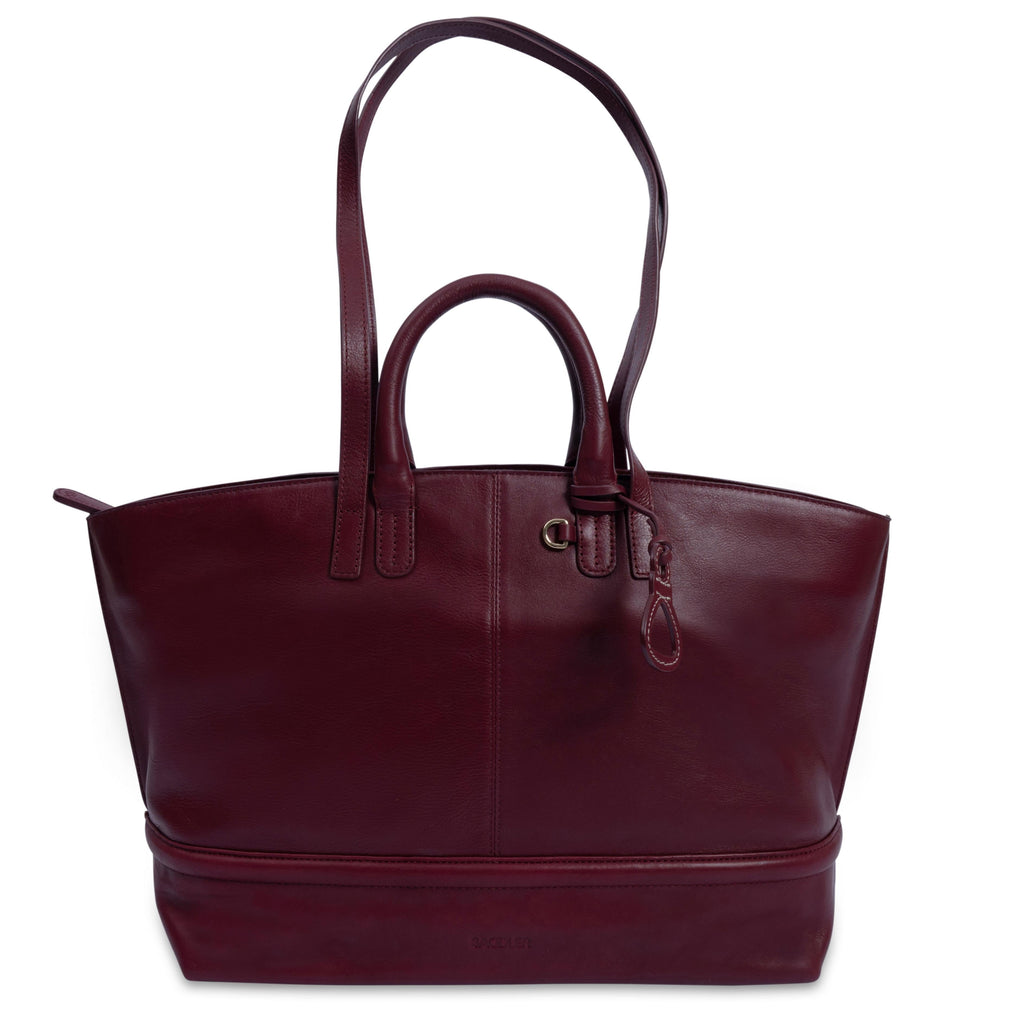 Victoria Oversize East West Tote Bag for Women - handmade by Saddler